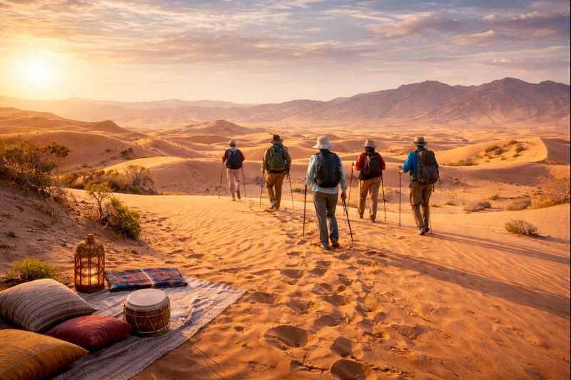 Trek dans le désert tunisien
